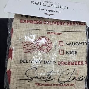 Kirkland Signature Christmas Santa Sack - Red and Cream